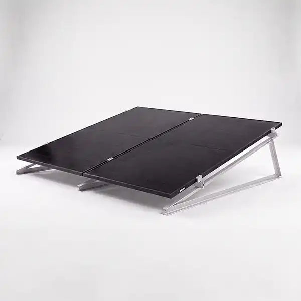 Montagematerial für Balkonkraftwerk & Mini PV-Anlage Flachdach 25°