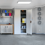 Stahlschrank XL Lichtgrau 1950 x 900 x 450 cm
